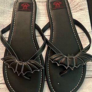 Black Bat Sandals